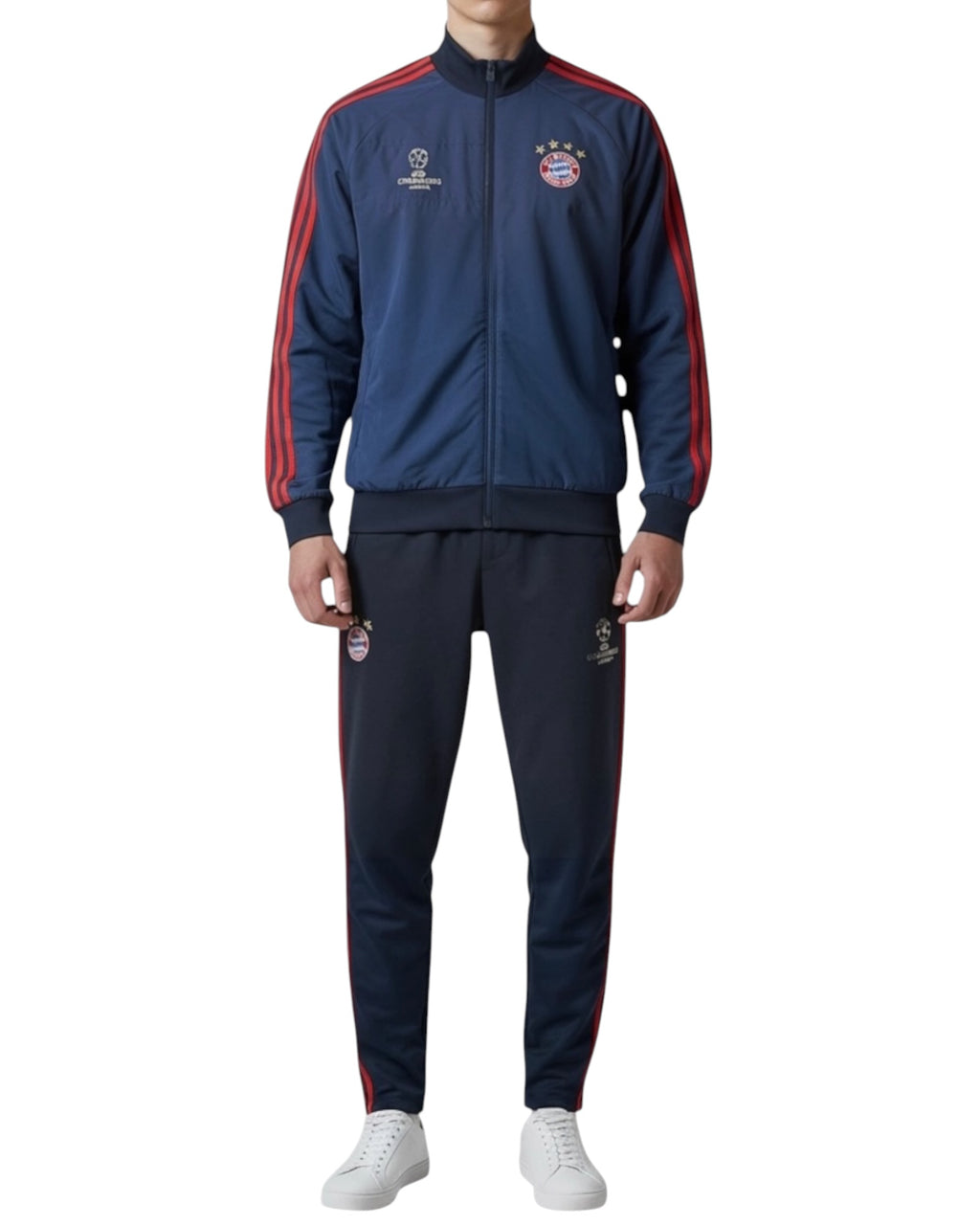 Bayern Champions League Tracksuit Darkblue