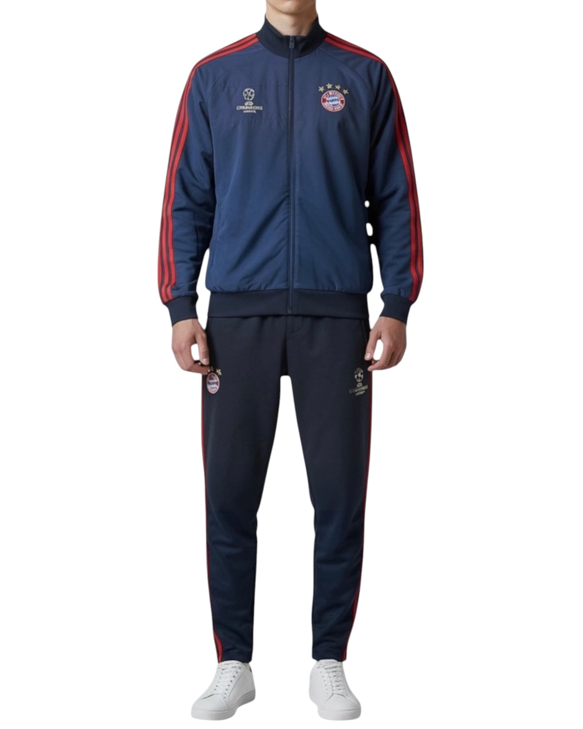 Bayern Champions League Tracksuit Darkblue