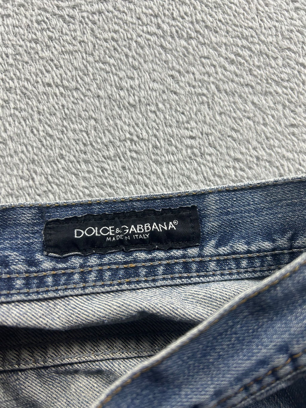 D&G Straight Leg Jeans Washed Blue