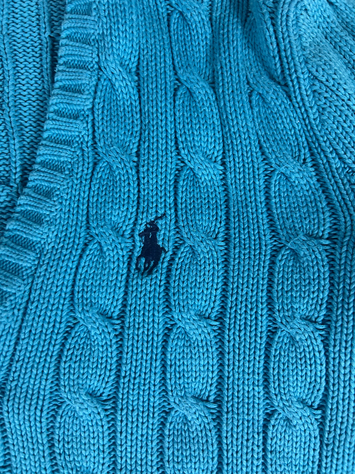 Ralph Lauren Cable Knit Sweater Blue