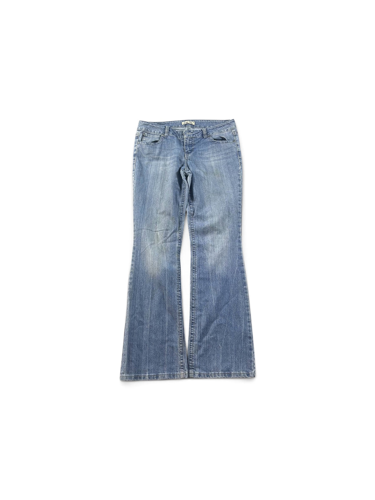 Y2K Bootcut Jeans Washed Blue