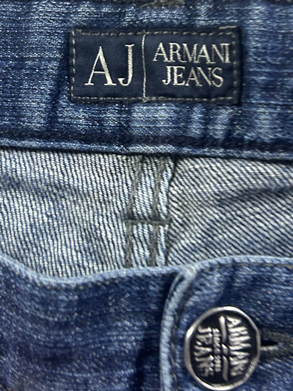 Empore Armani Jeans Dunkelblau Straight Leg Damen