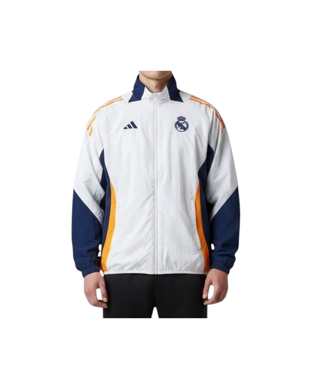 Real Madrid Trackjacket White Darkblue 2024