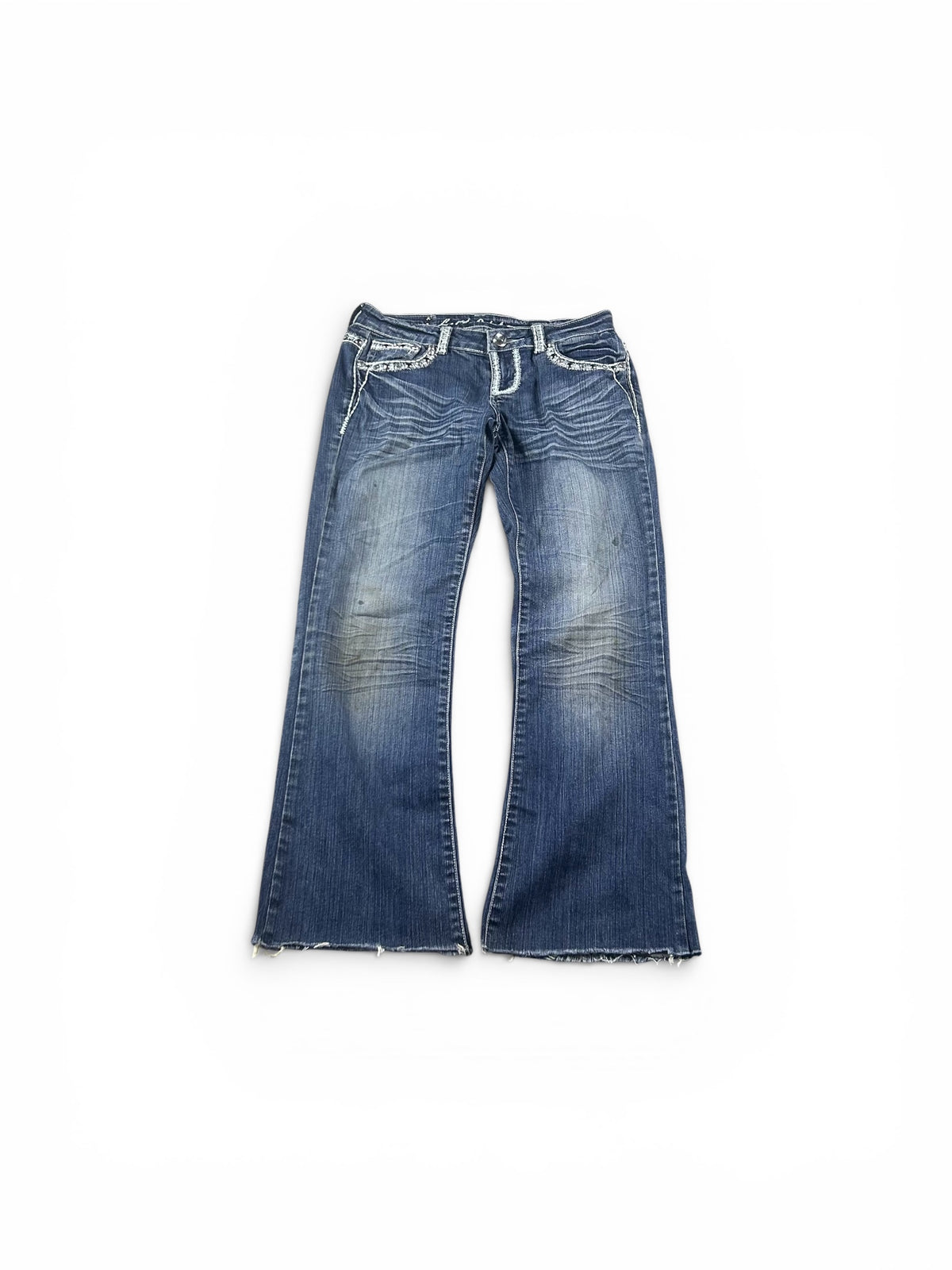 Y2K Bootcut Jeans Darkblue Woman