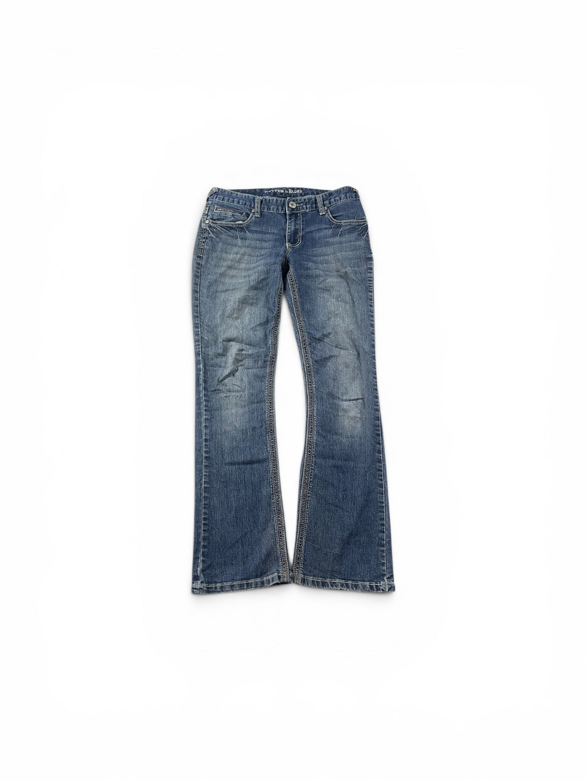 Y2K Bootcut Jeans Darkblue