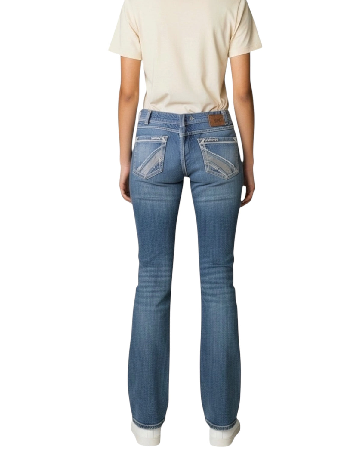 Y2K Bootcut Jeans Darkblue Woman