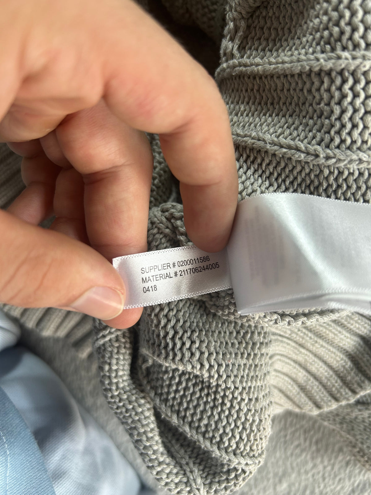 Ralph Lauren Cable Knit Sweater Grey