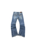 Y2K Bootcut Jeans Washed Blue Woman
