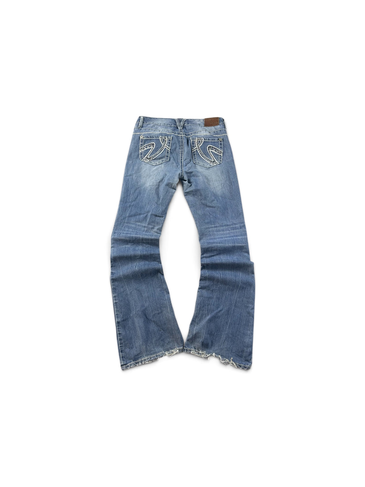 Y2K Bootcut Jeans Washed Blue Woman