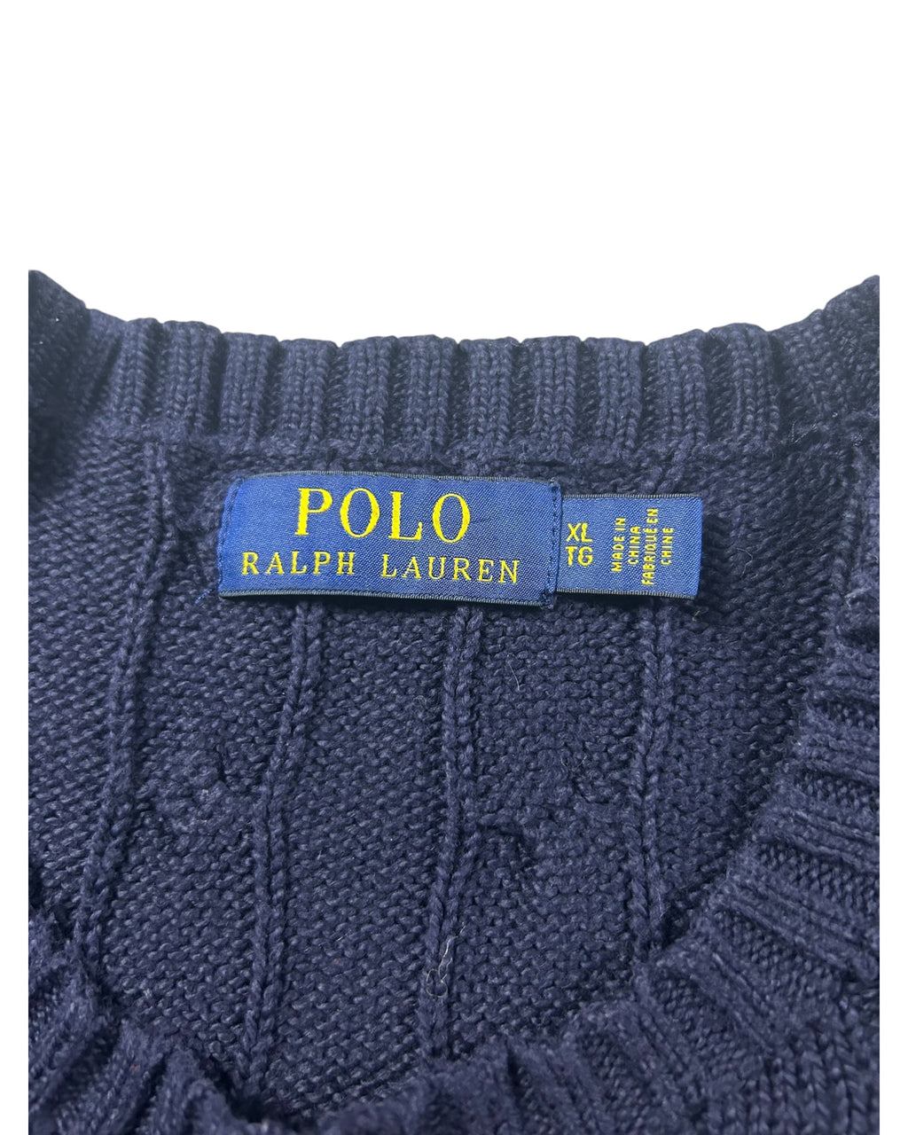Ralph Lauren Cable Knit Sweater Darkblue