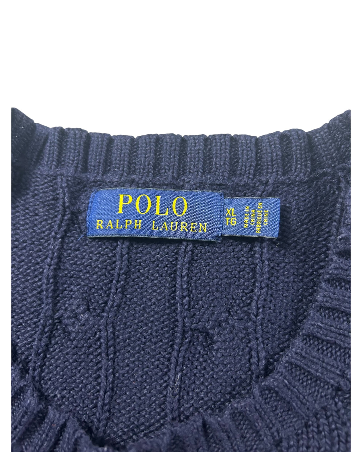 Ralph Lauren Cable Knit Sweater Darkblue