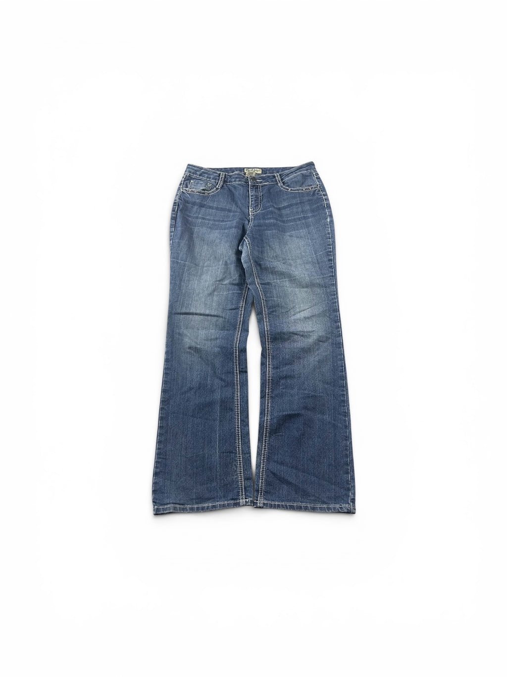 Y2K Bootcut Jeans Darkblue Woman
