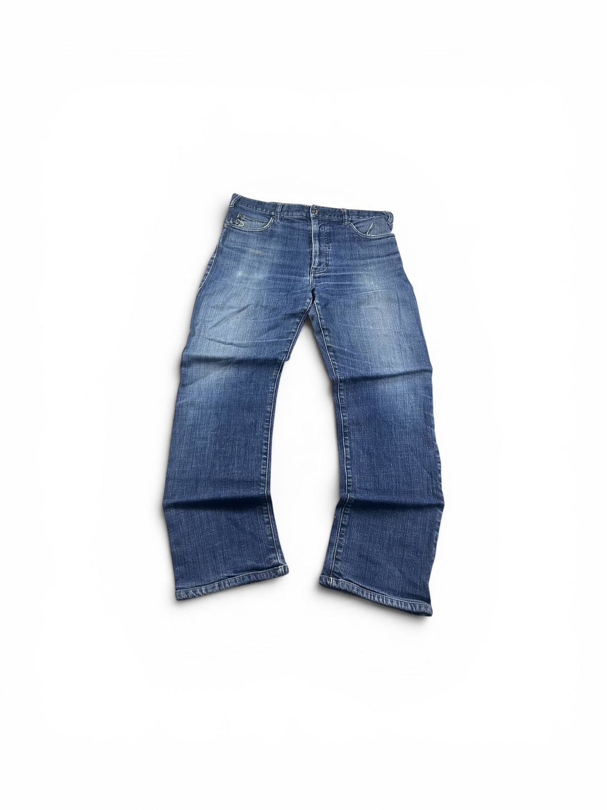 Empore Armani Jeans Dunkelblau Straight Leg Damen