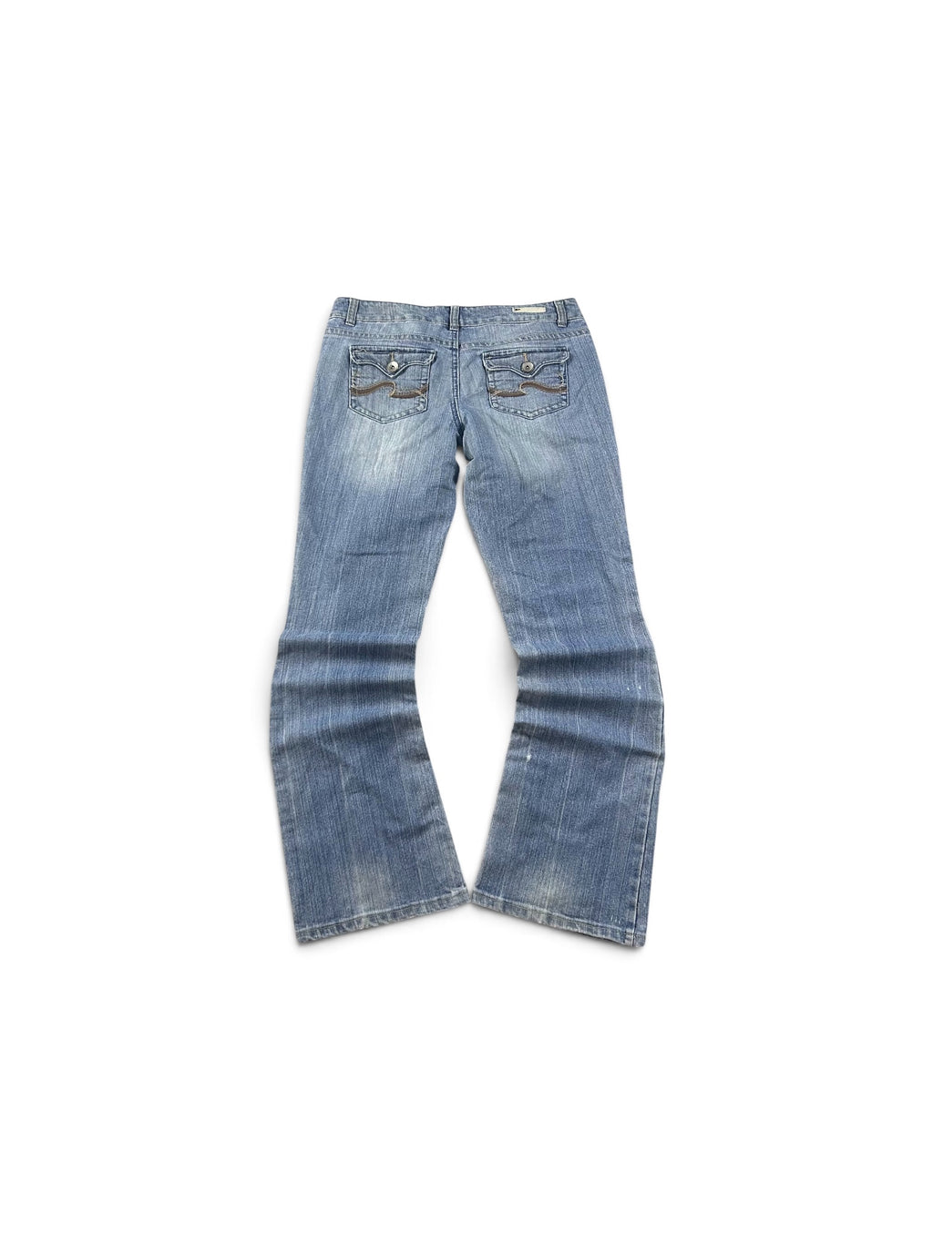 Y2K Bootcut Jeans Washed Blue
