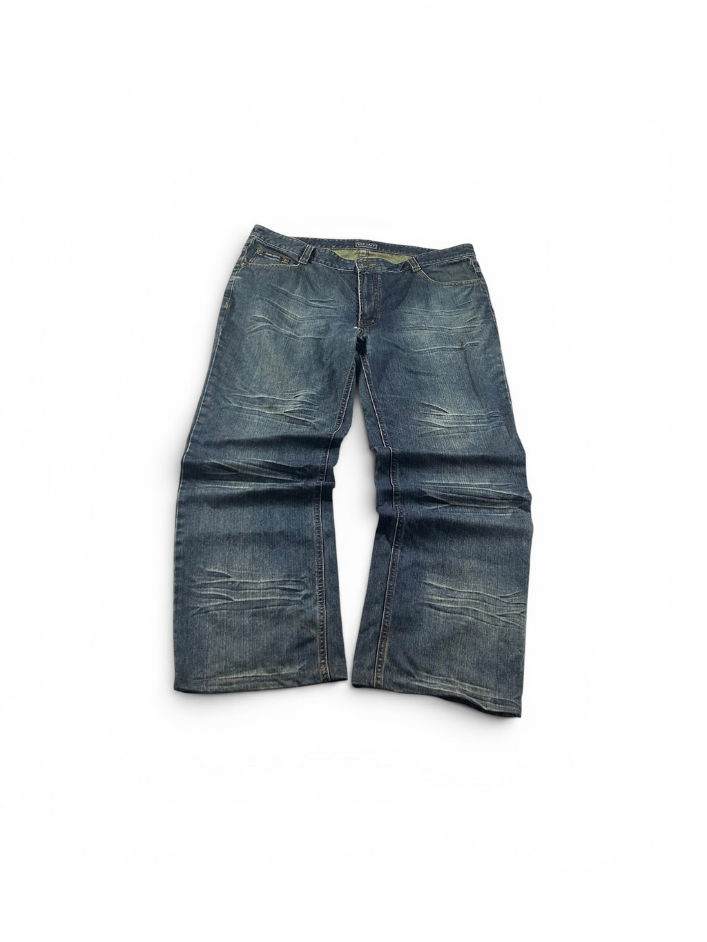 Versace Designer Jeans Washed Blue Baggy