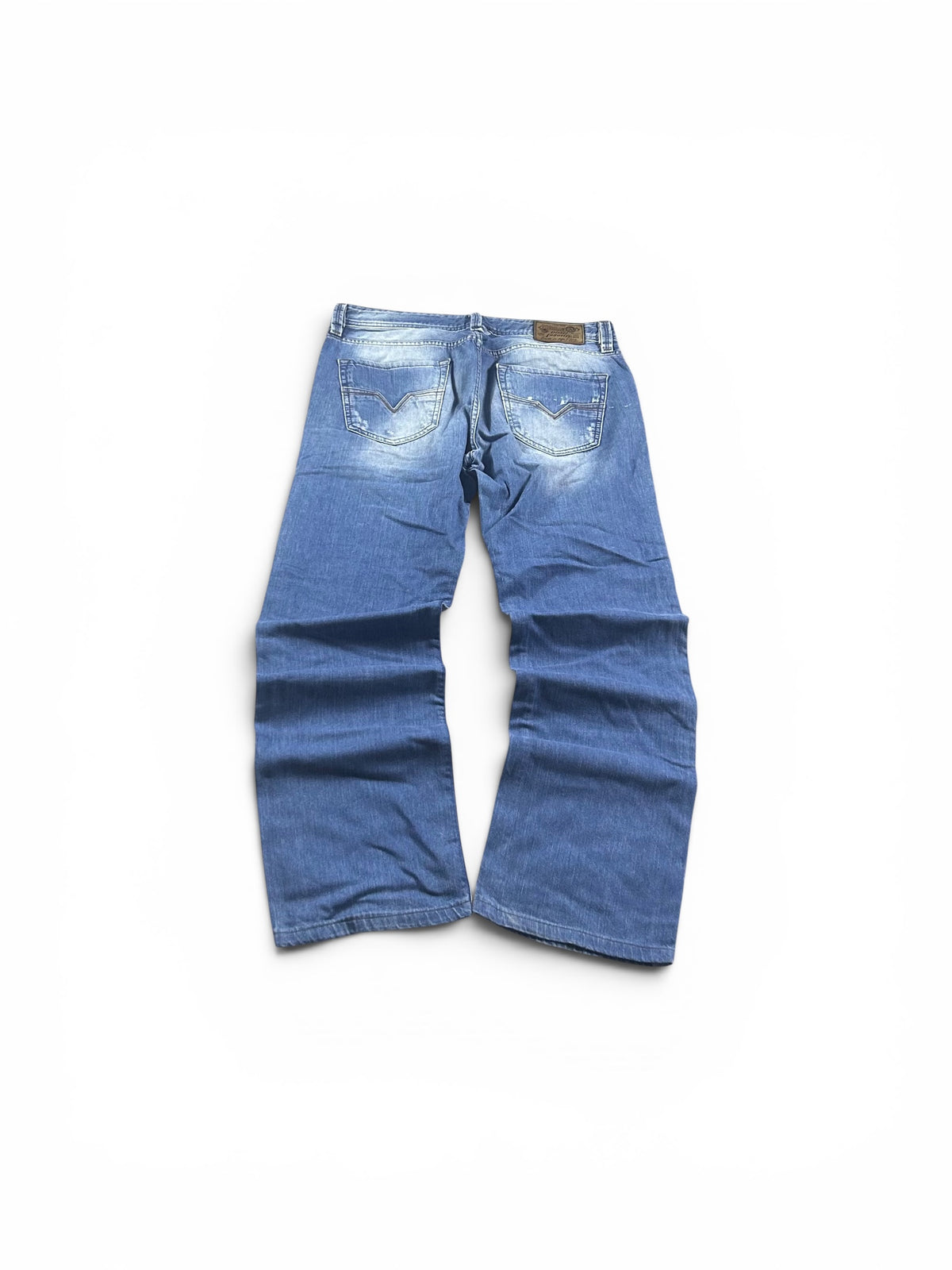 Diesel Jeans Washed Blue Straight-Baggy