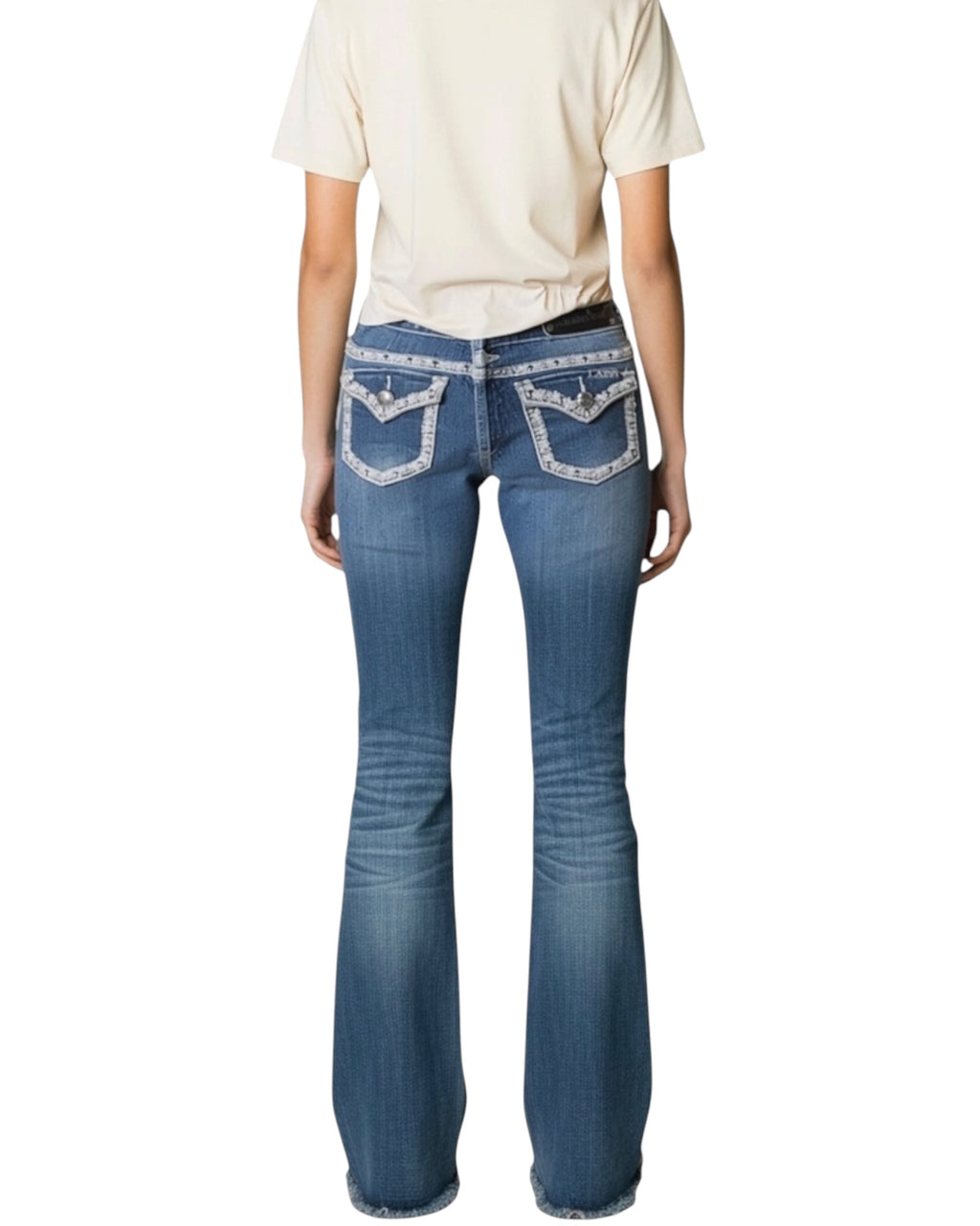 Y2K Bootcut Jeans Darkblue Woman