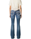 Y2K Bootcut Jeans Darkblue Woman
