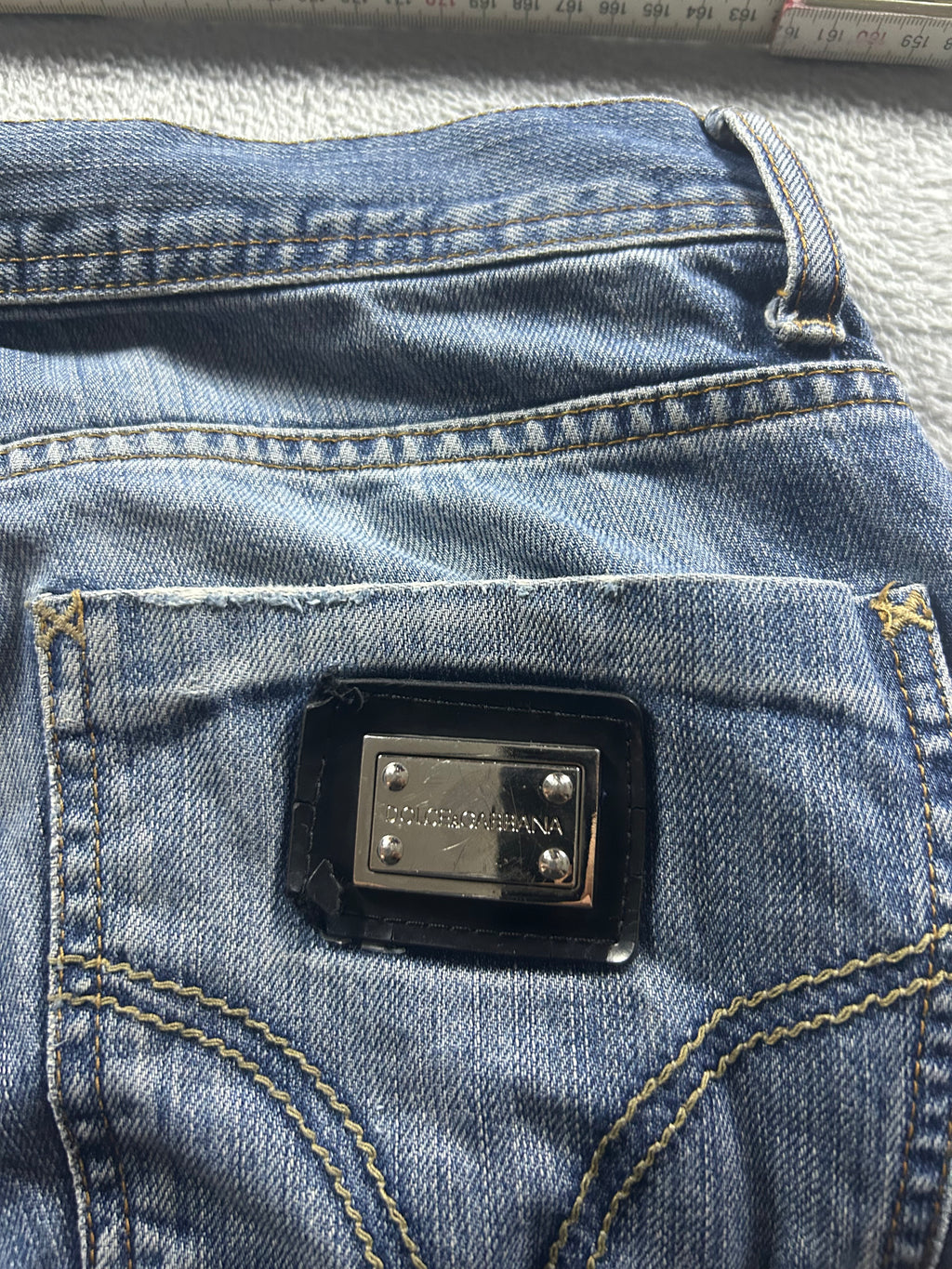 D&G Straight Leg Jeans Washed Blue