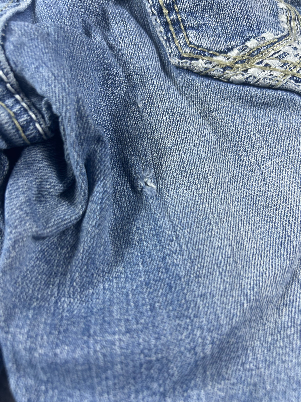 Y2K Bootcut Jeans Washed Blue Woman