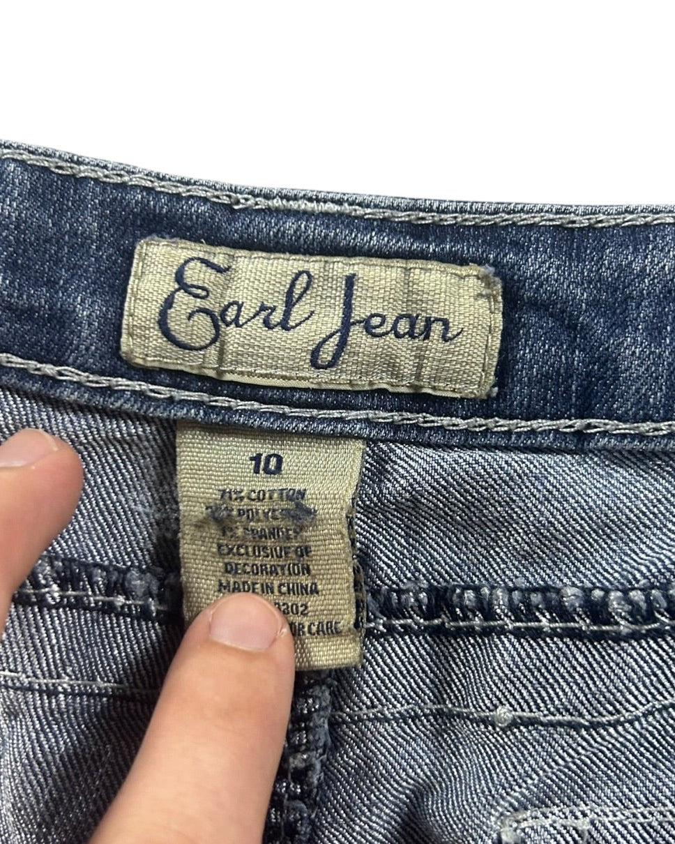 Y2K Bootcut Jeans Darkblue Woman