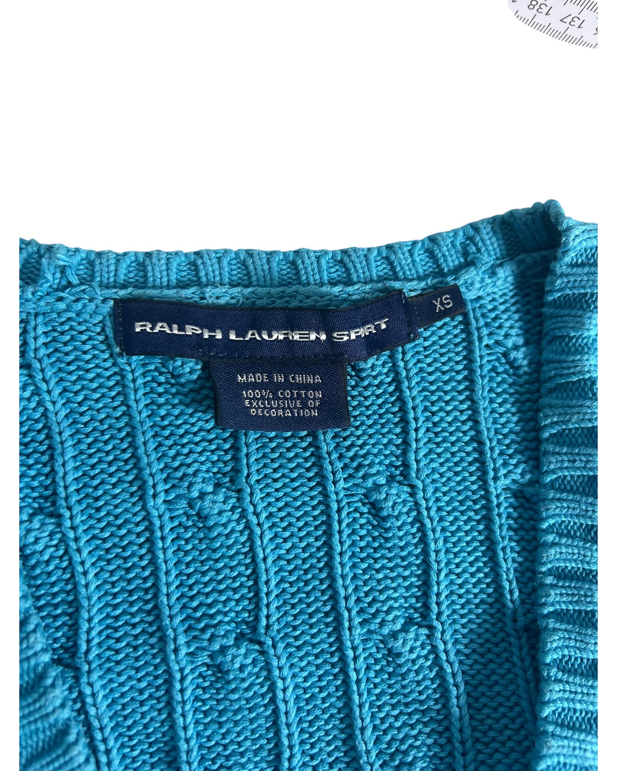 Ralph Lauren Cable Knit Sweater Blue