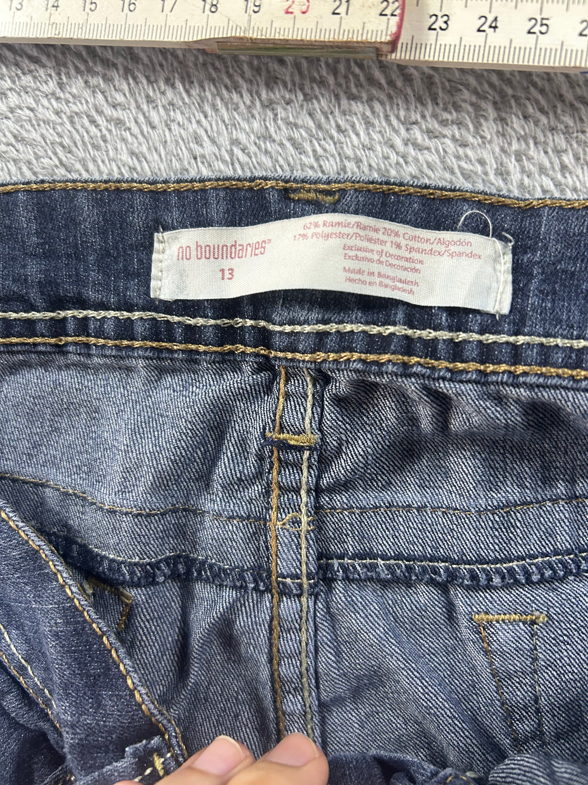 Y2K Bootcut Jeans Darkblue