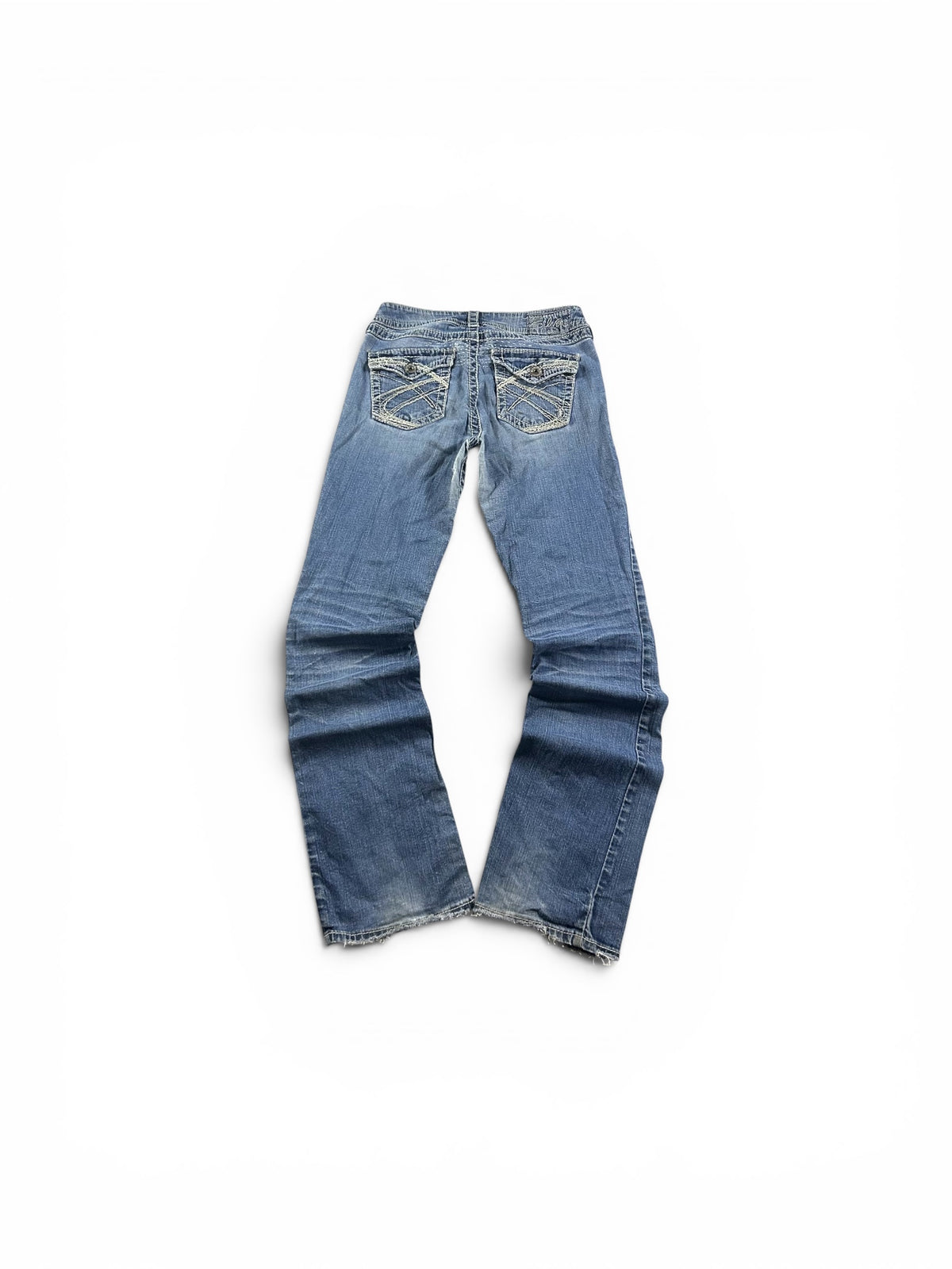 Y2K Bootcut Jeans Washed Blue Woman