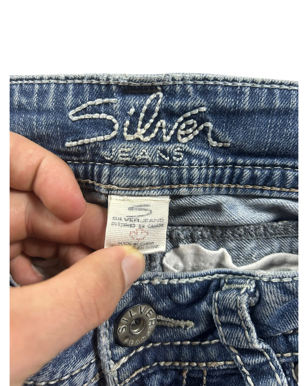 Y2K Bootcut Jeans Washed Blue Woman