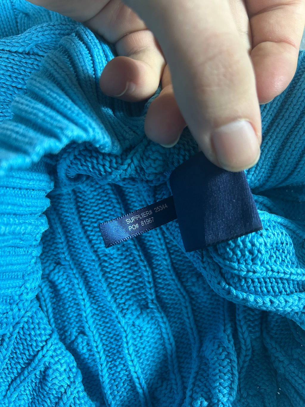 Ralph Lauren Cable Knit Sweater Blue