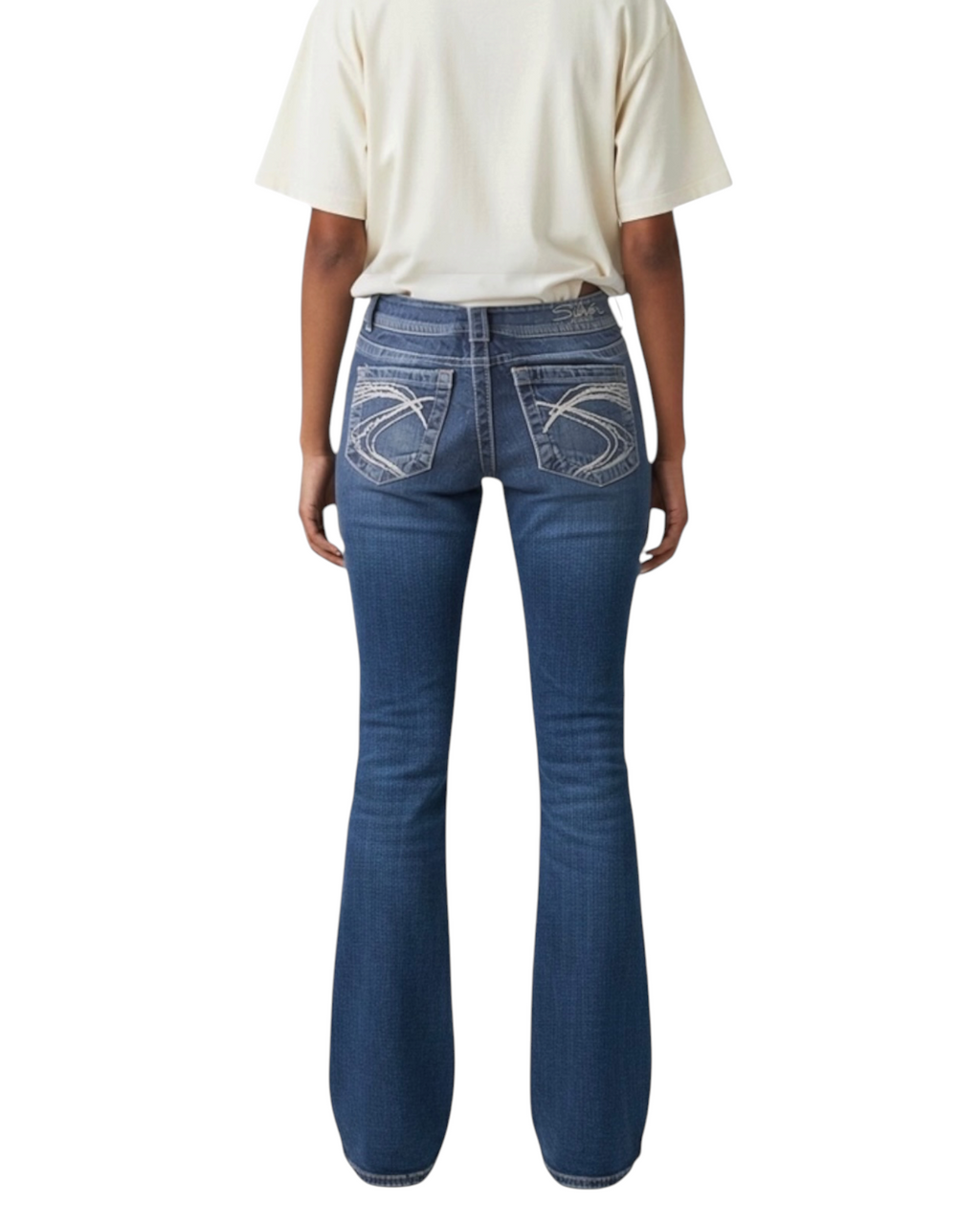 Y2K Darkblue Bootcut Jeans Woman