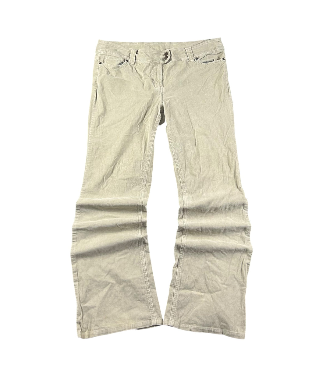 Y2K Bootcut Jeans Beige