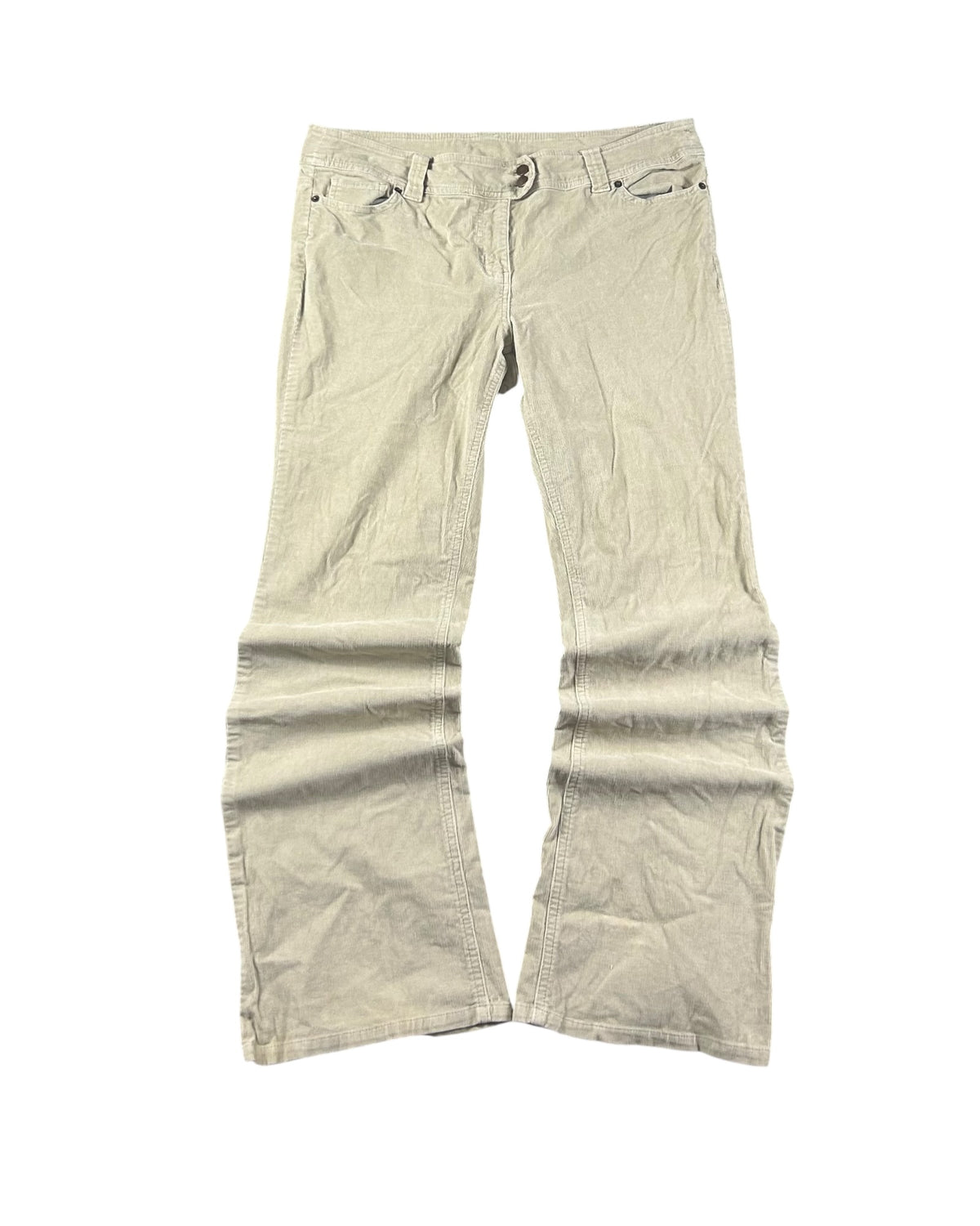 Y2K Bootcut Jeans Beige