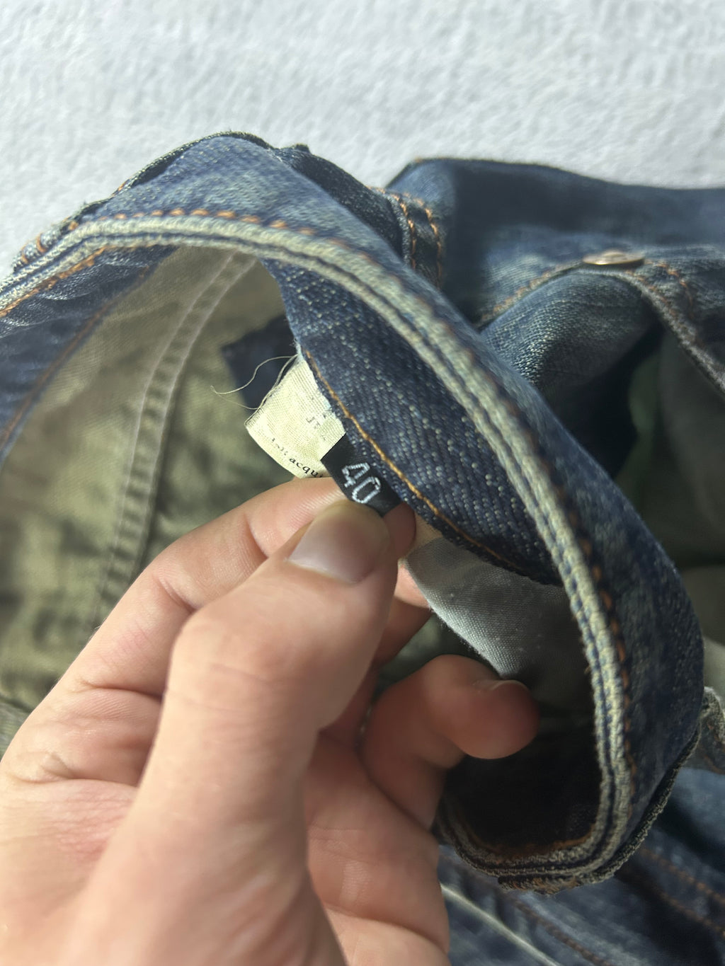 Versace Designer Jeans Washed Blue Baggy