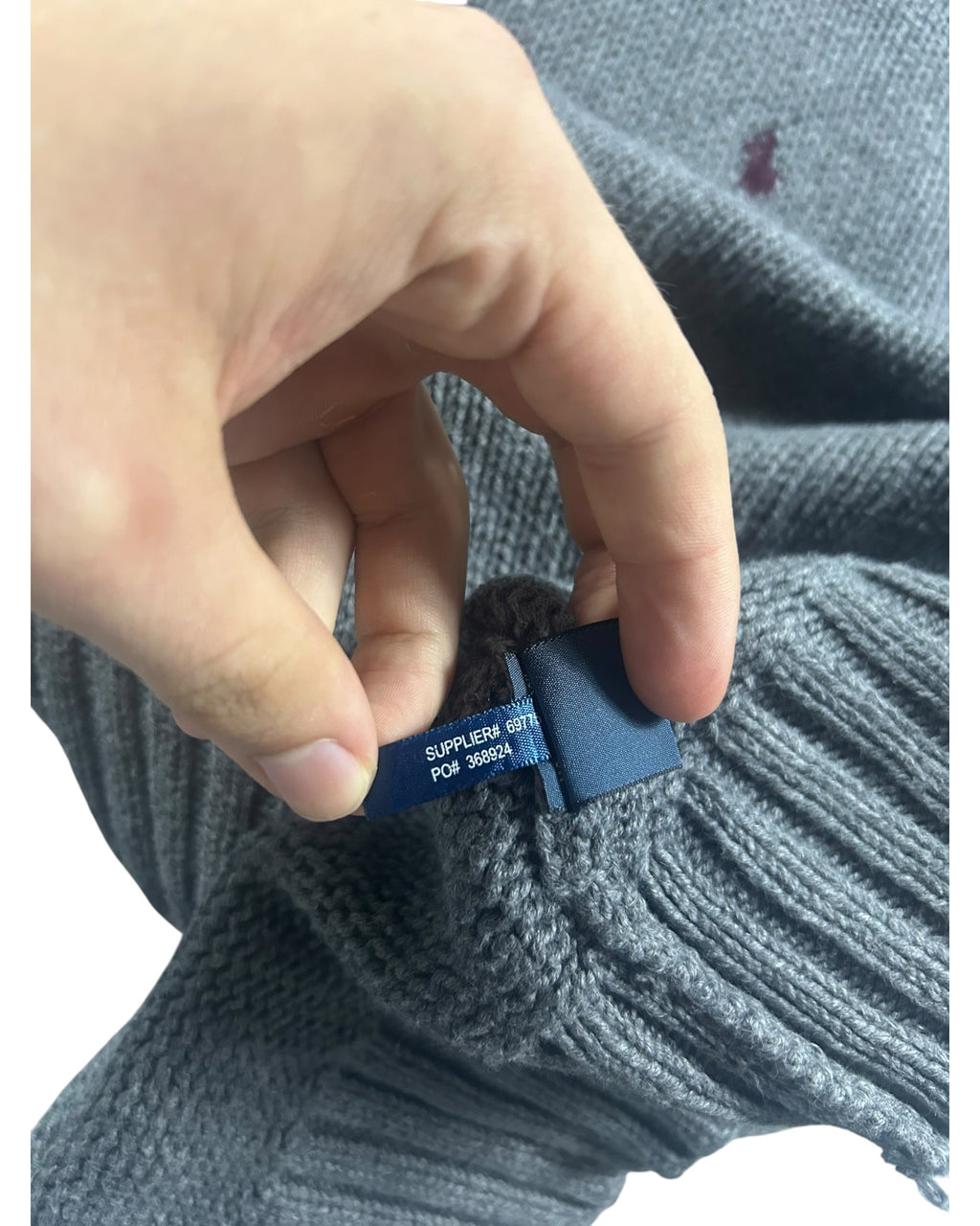 Ralph Lauren Zip Pullover Grey
