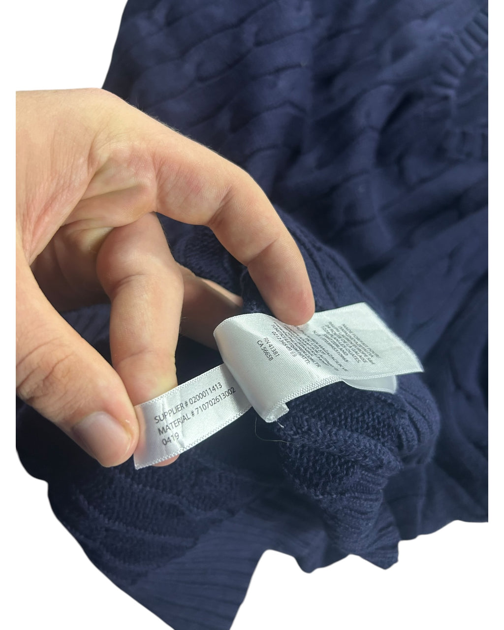 Ralph Lauren Cable Knit Sweater Darkblue