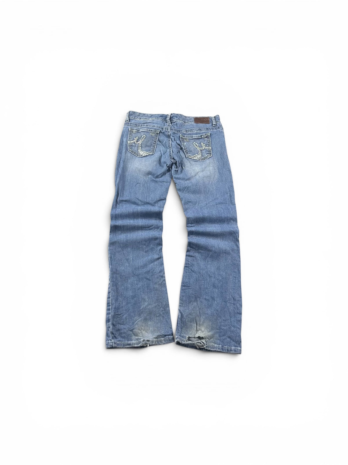 Y2K Bootcut Jeans Washed Blue Woman