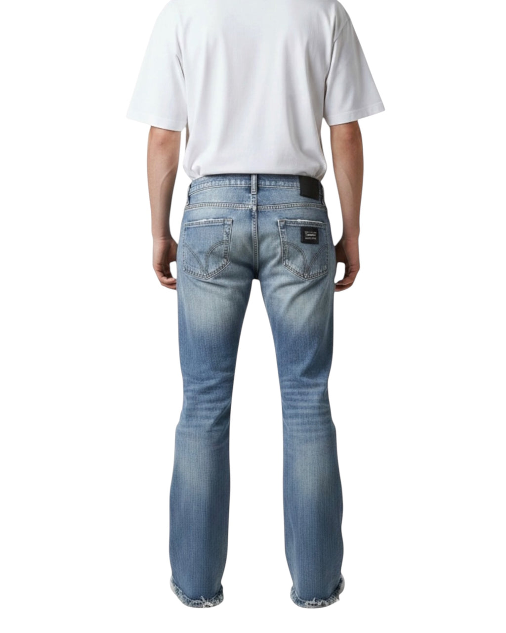 D&G Straight Leg Jeans Washed Blue