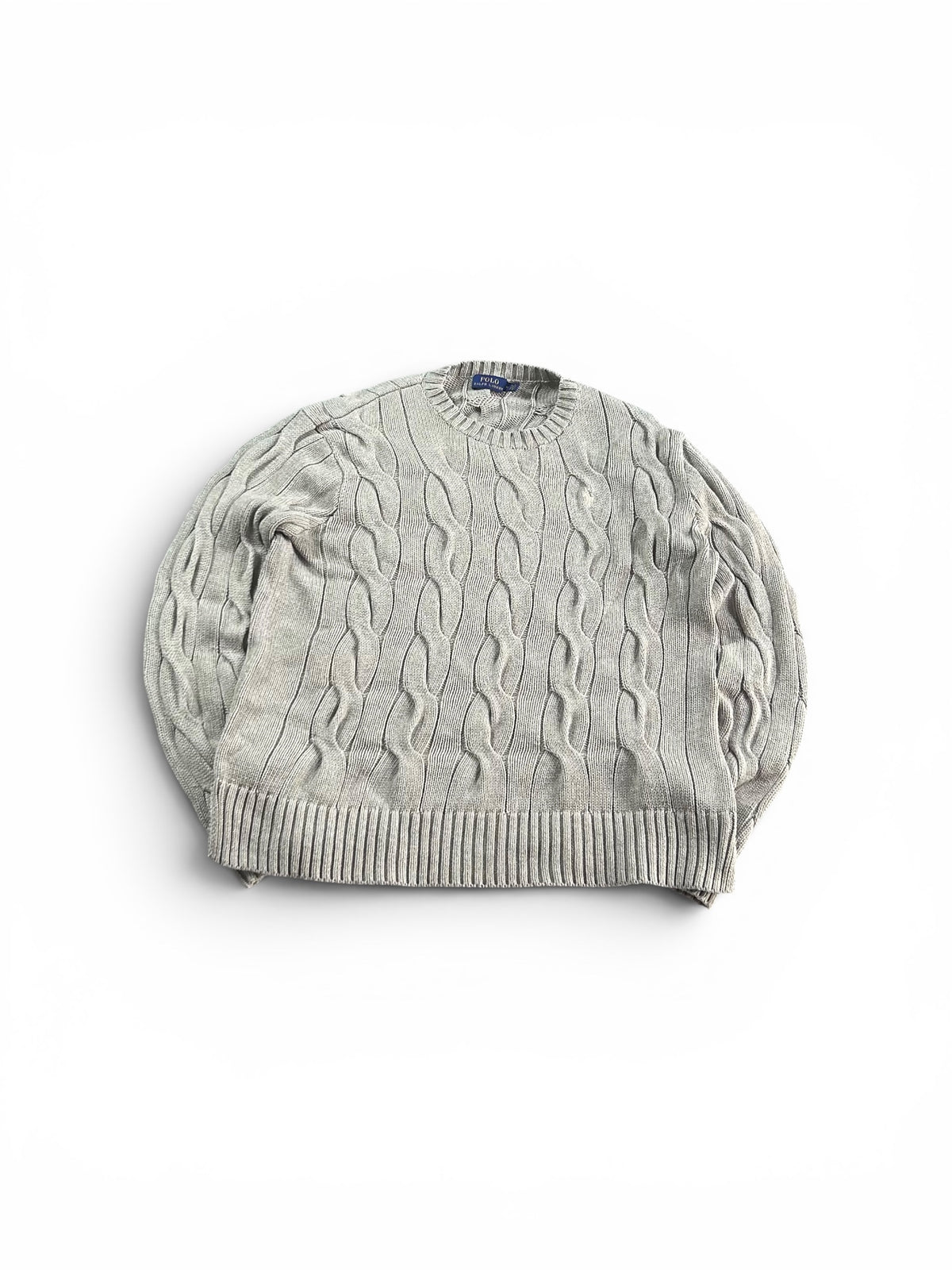 Ralph Lauren Cable Knit Sweater Grey