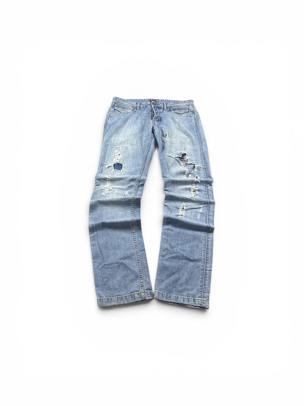 D&G Jeans Gold Backprint Straight Leg Man