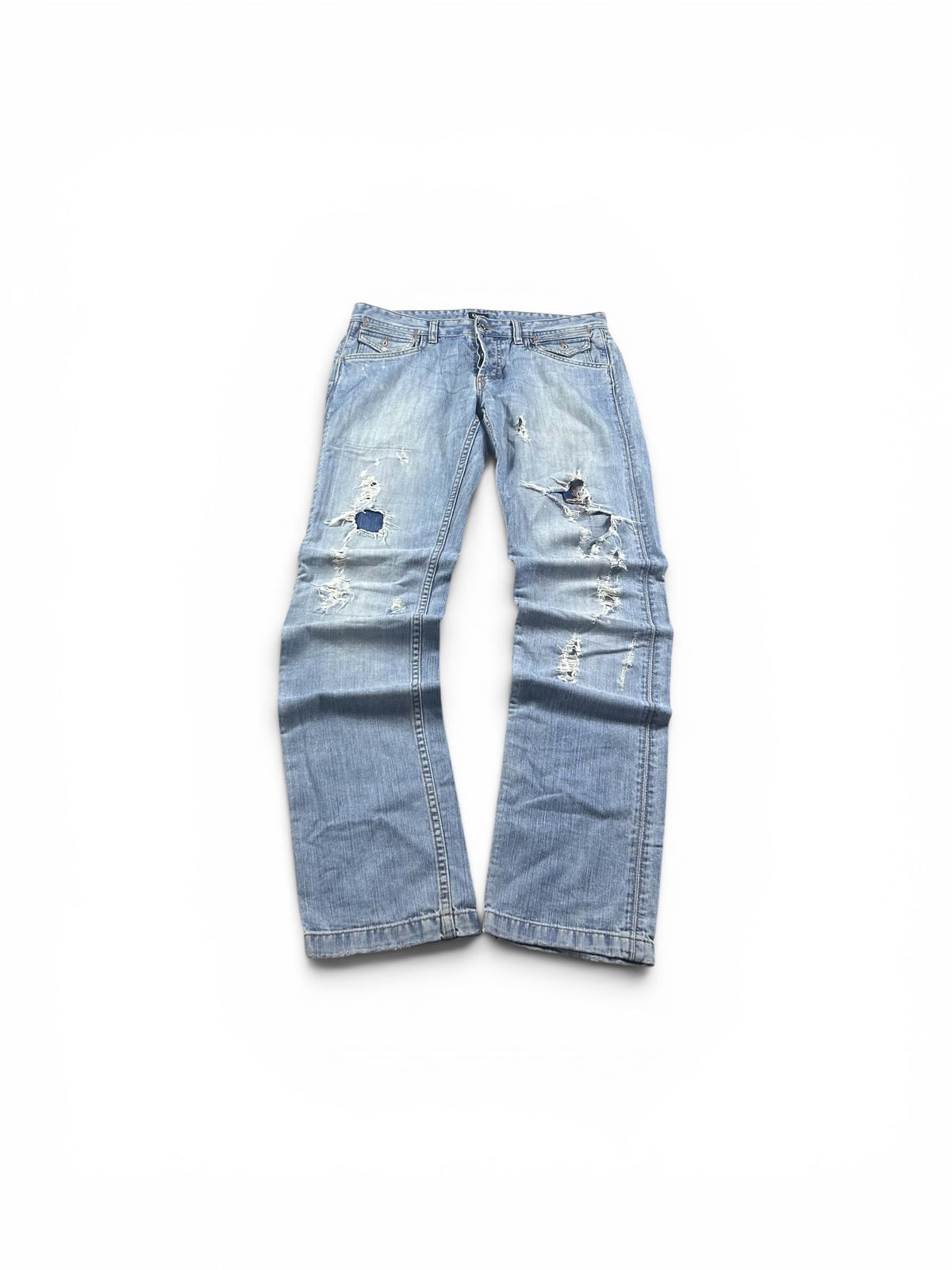 D&G Jeans Gold Backprint Straight Leg Man