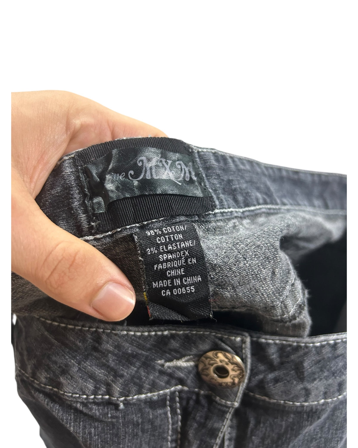 Y2K Bootcut Jeans Black