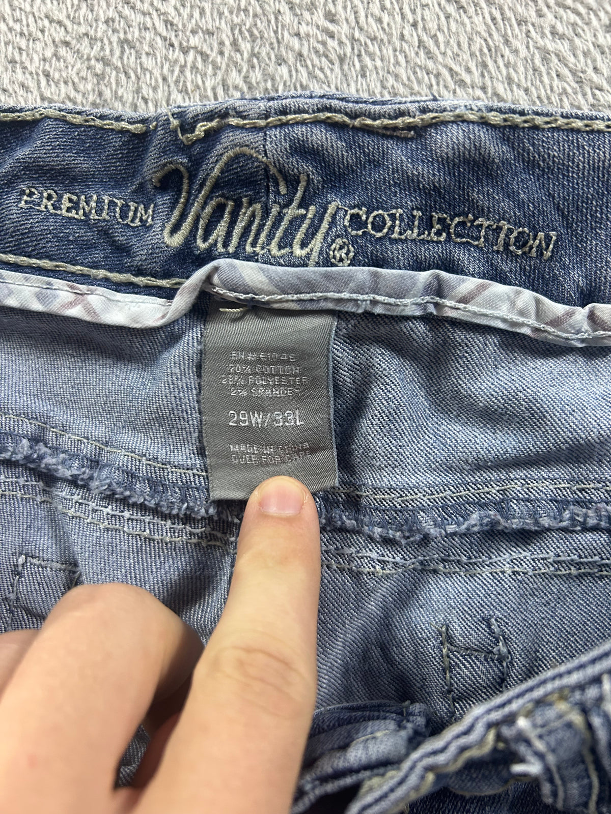 Y2K Bootcut Jeans Washed Blue Woman