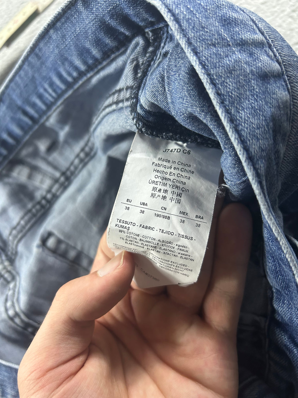 Armani Jeans Washed Blue