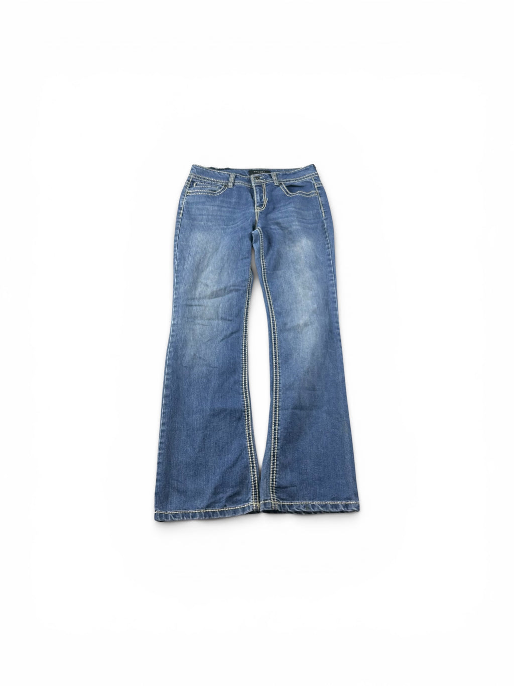 Y2K Bootcut Jeans Washed Blue Woman