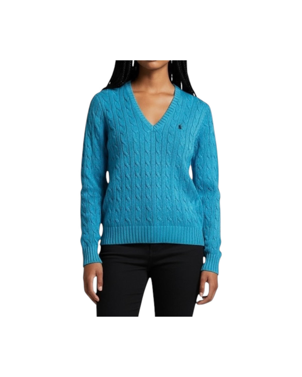 Ralph Lauren Cable Knit Sweater Blue