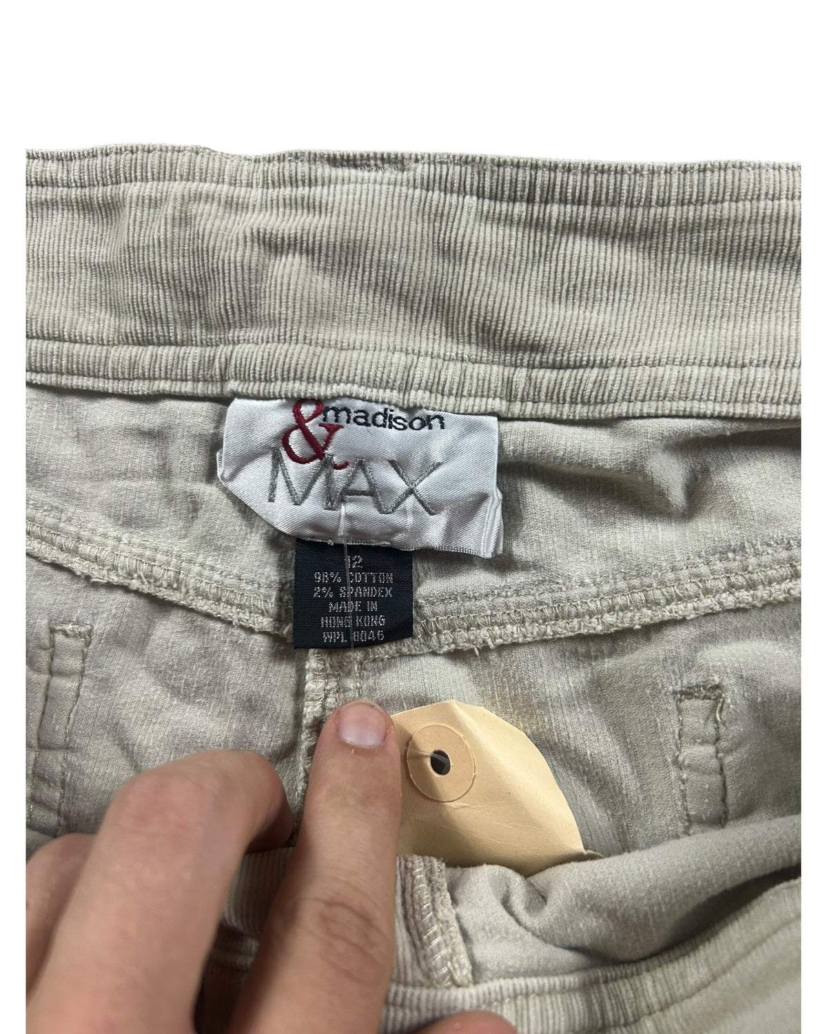 Y2K Bootcut Jeans Beige