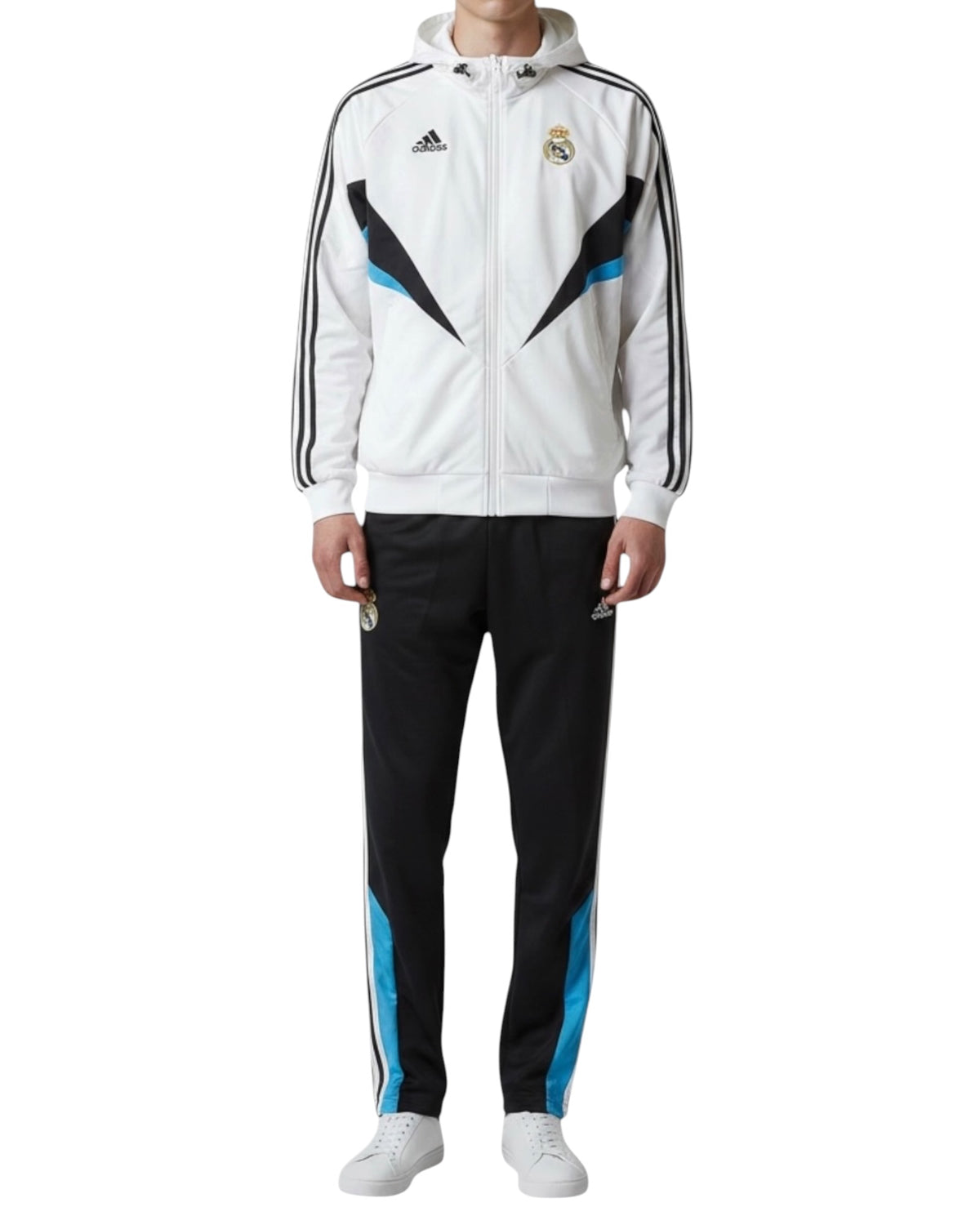 Rare Real Madrid Tracksuit Sample White Black